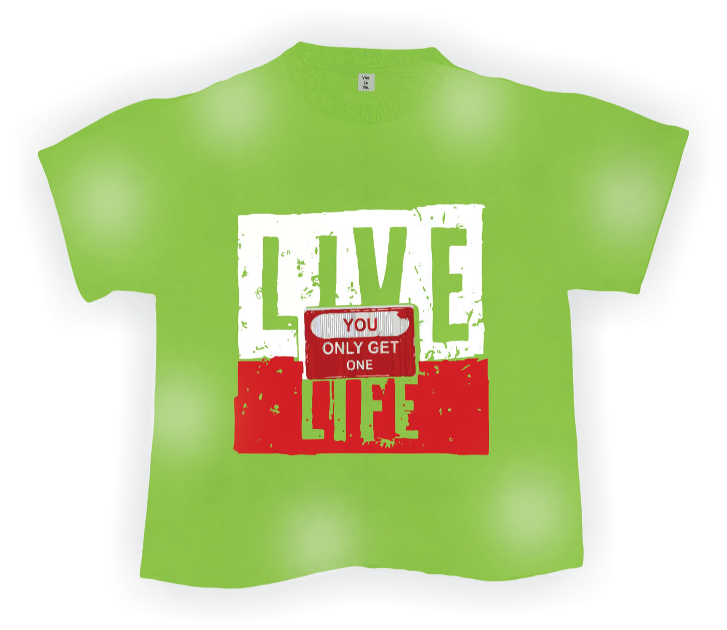 sun fade tee green