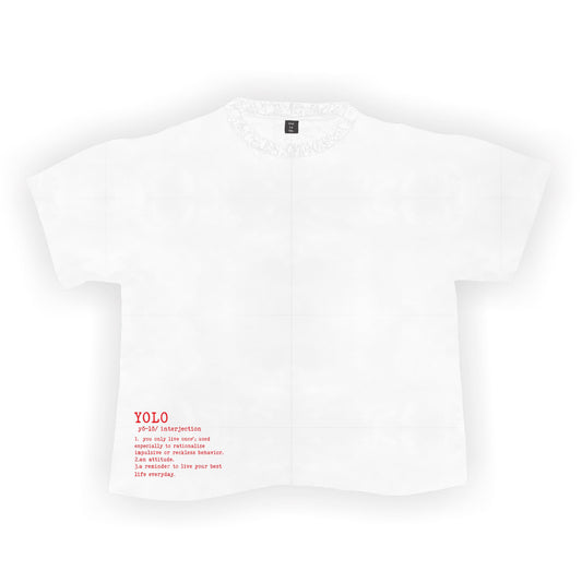 LIVE LIFE WHITE MENS TEE