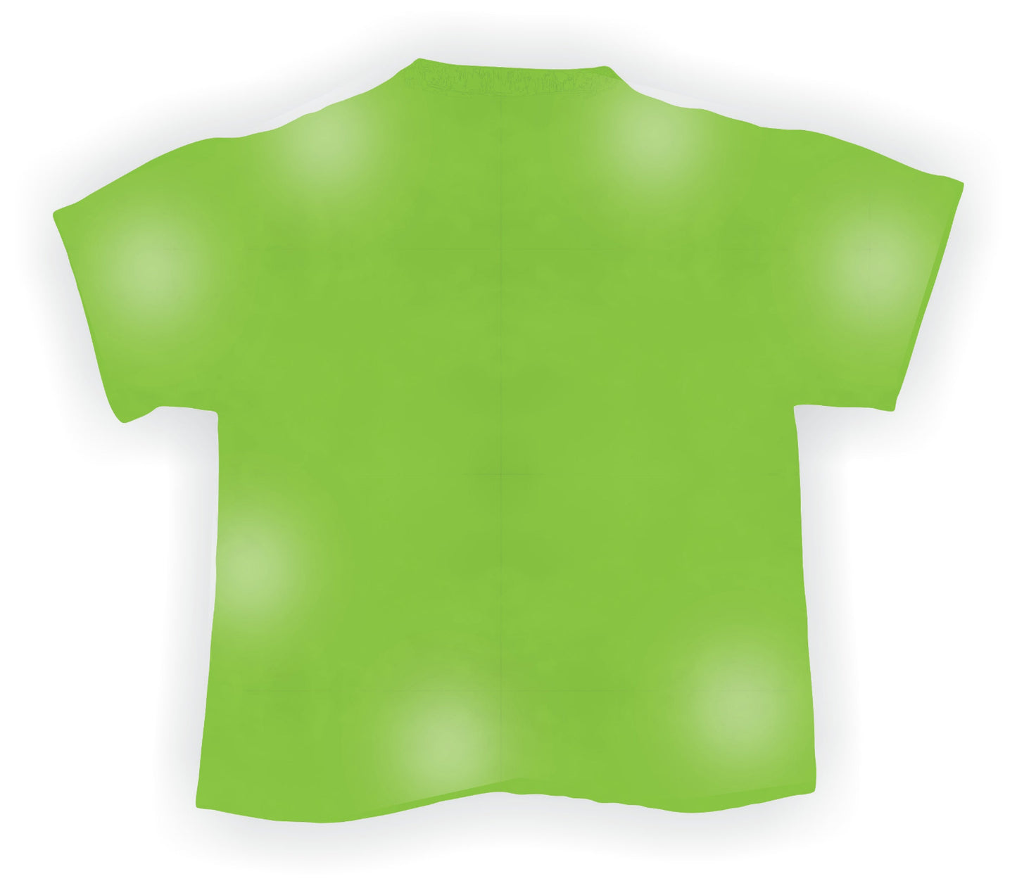 sun fade tee green back crop top