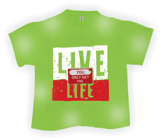 sun fade tee green
