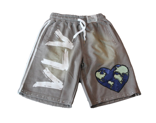 LIVE LIFE - GREY - COTTON SHORTS